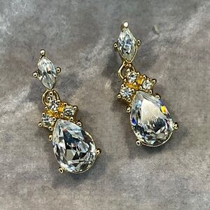 Dior Gold Teardrop Earrings